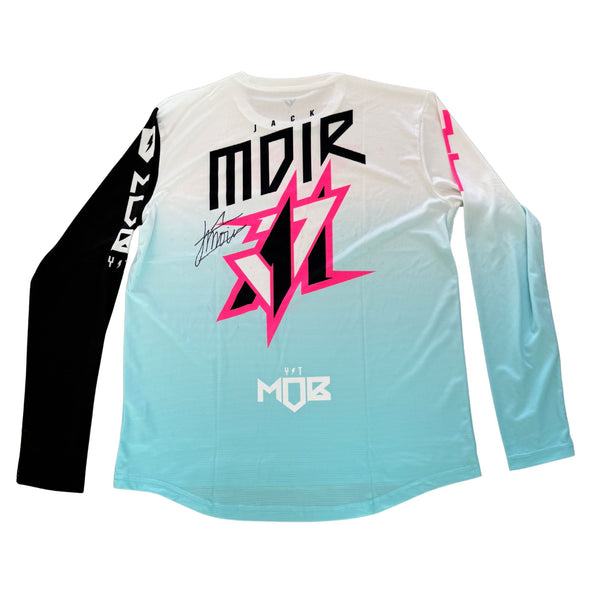 2023 CUSTOM MOIR SIGNED WORLD CUP RACE JERSEY PINK/BLUE